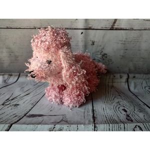 Ganz Webkinz Pink Poodle Stuffed Plush Curly Puppy Dog HM107 Toy NO Code